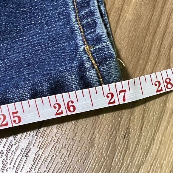 AG Adriano Goldschmied The Ex-Boyfriend Slim Jeans Ripped Knees Blue‎ Size 31R - Picture 9 of 9